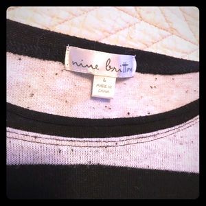 nine britton knot front knit top